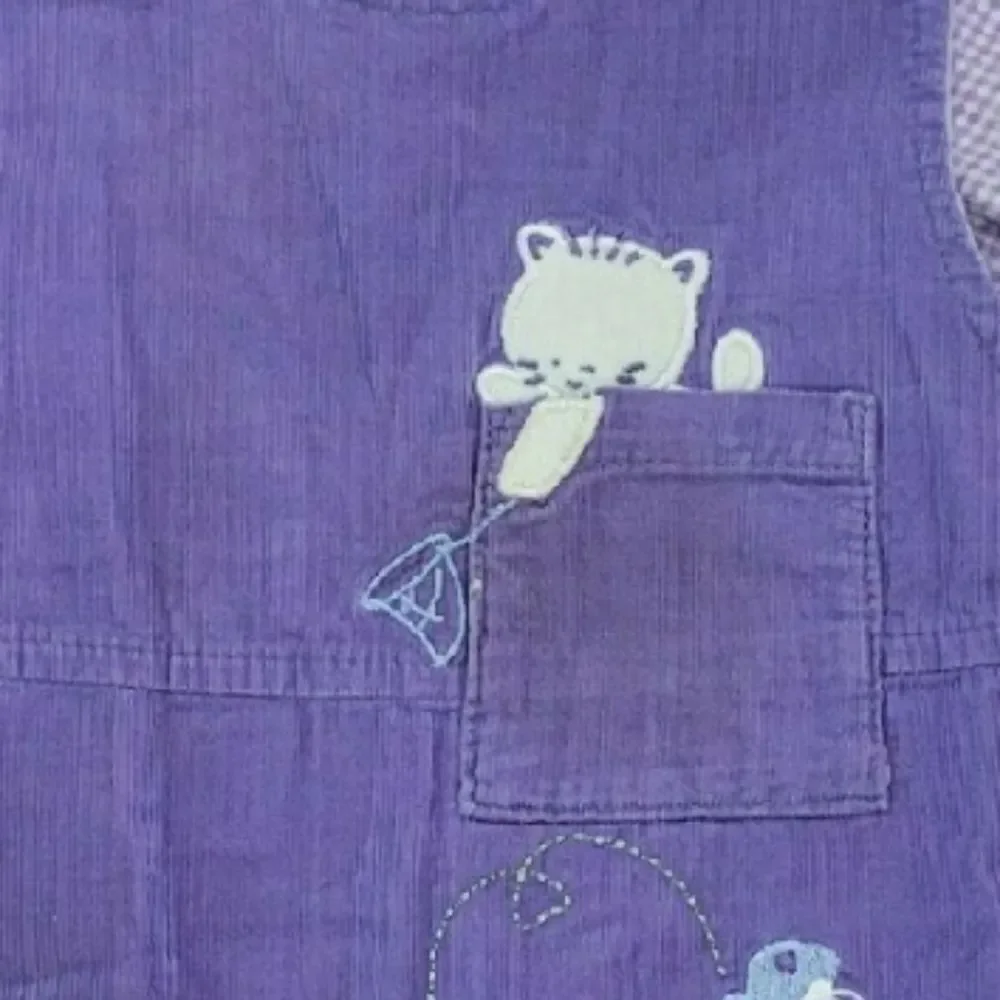 purple corduroy cat jumper
